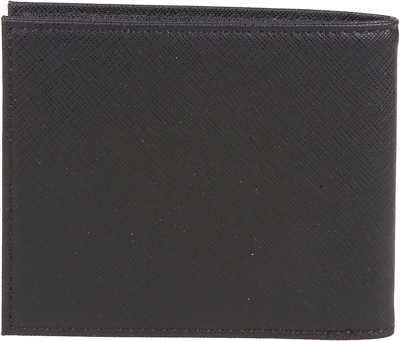 Emporio Armani Logo Plaque Wallet Black Zwart