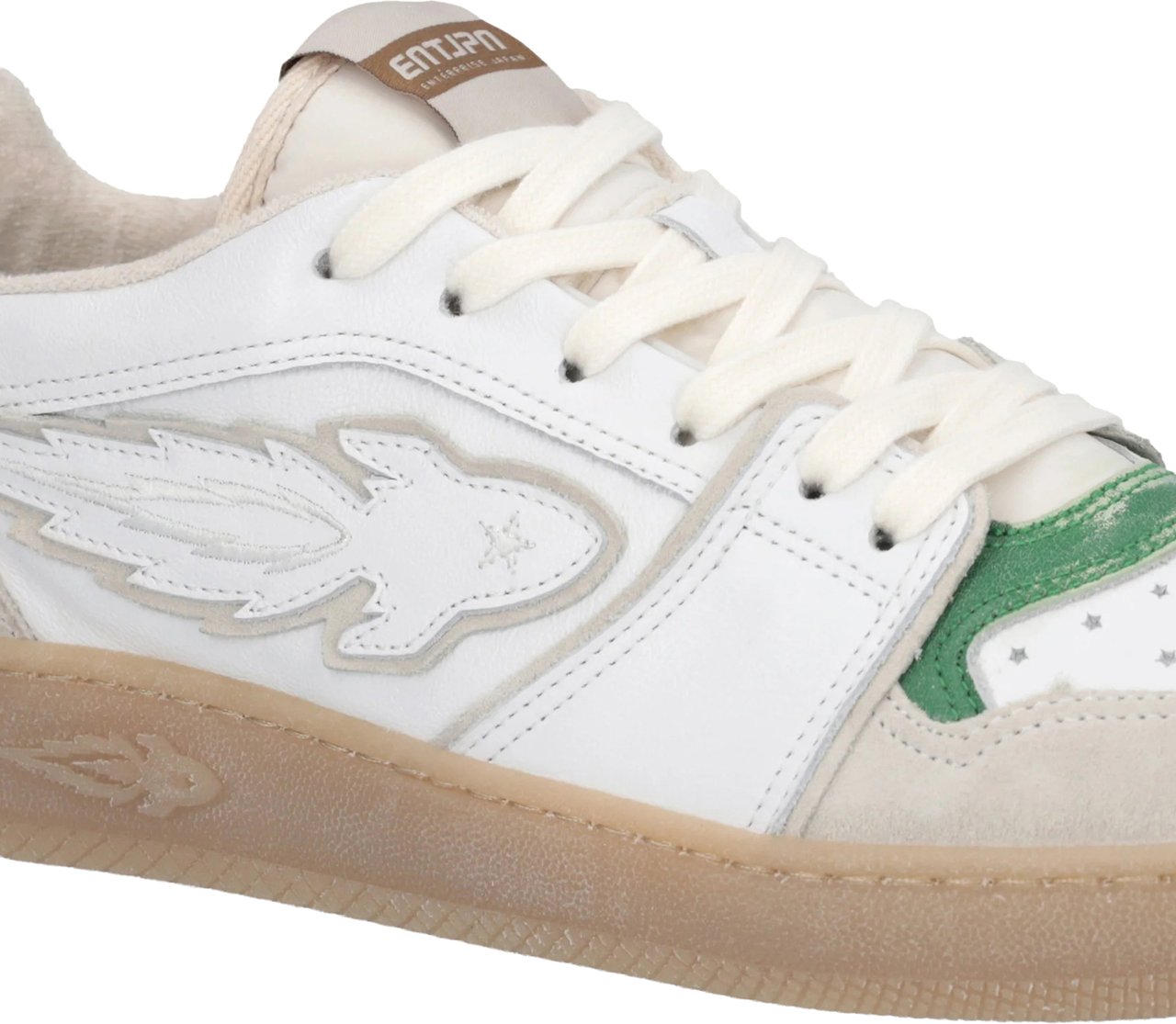 Enterprise Japan Egg Rocket 2 White/Beige Suede Sneakers Wit