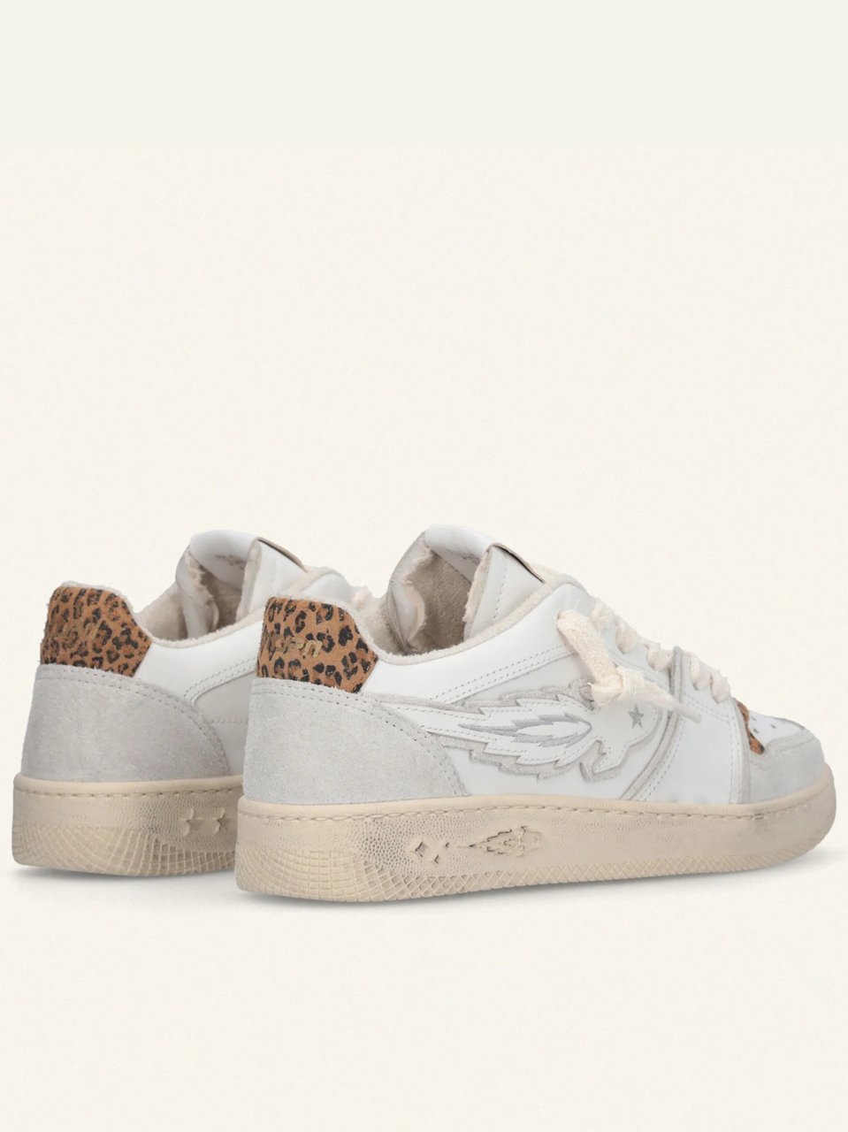 Enterprise Japan Egg Rocket 3 White/Grey Suede Sneakers Wit