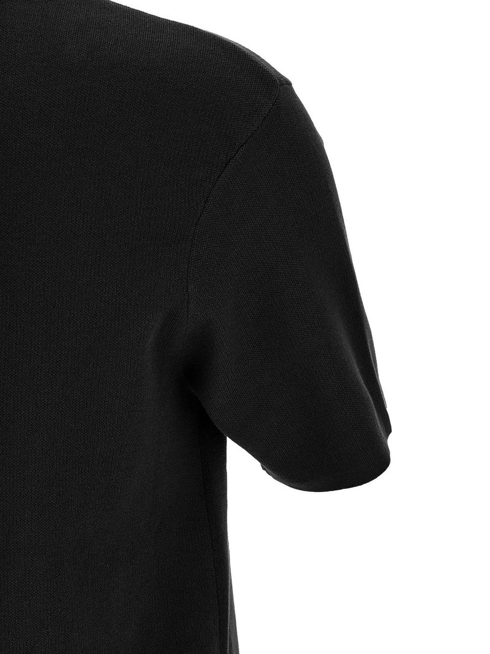 Entire Studios Black Cotton T-Shirt Zwart