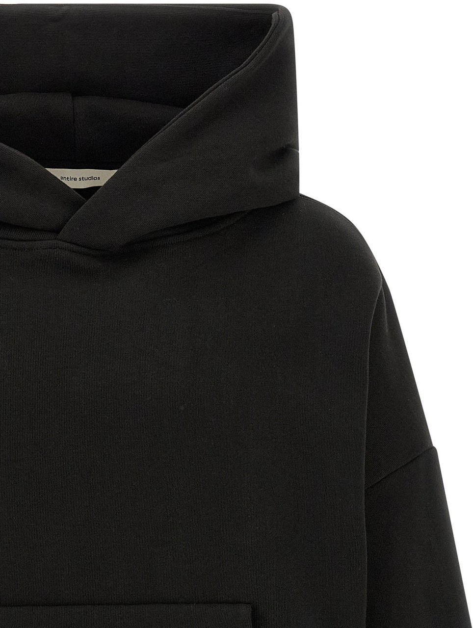 Entire Studios Black Cotton Sweatshirt Zwart