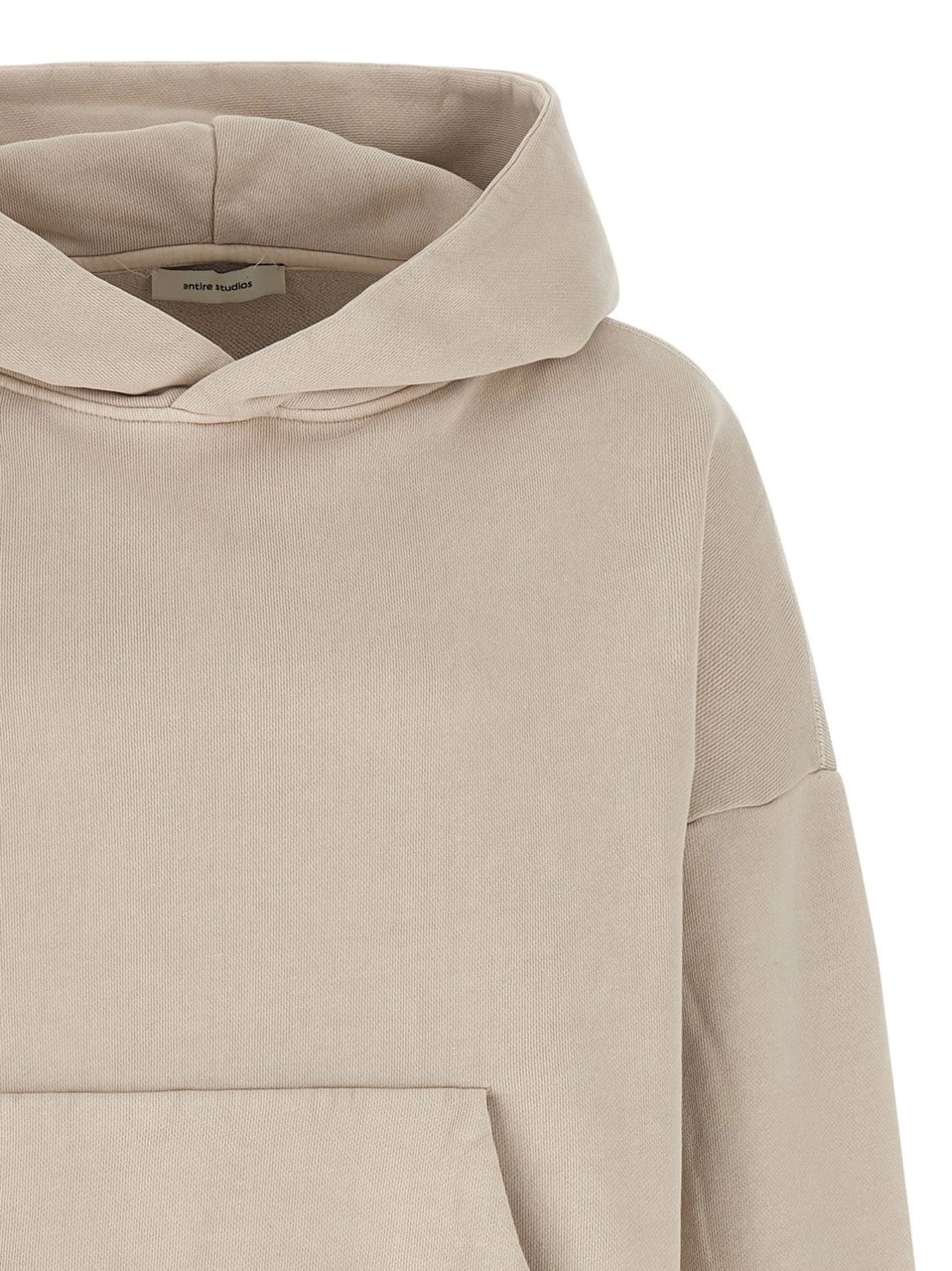 Entire Studios Cropped Heavy Hood Sweatshirt Neutraal