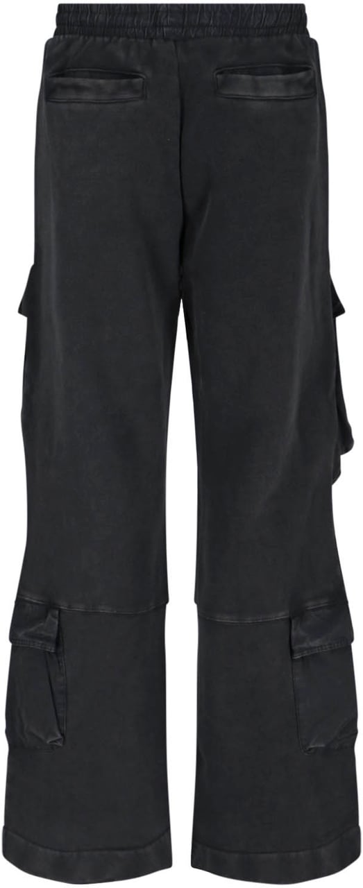 Entire Studios Organic Cotton Cargo Sport Pants with Drawstring Waist Zwart