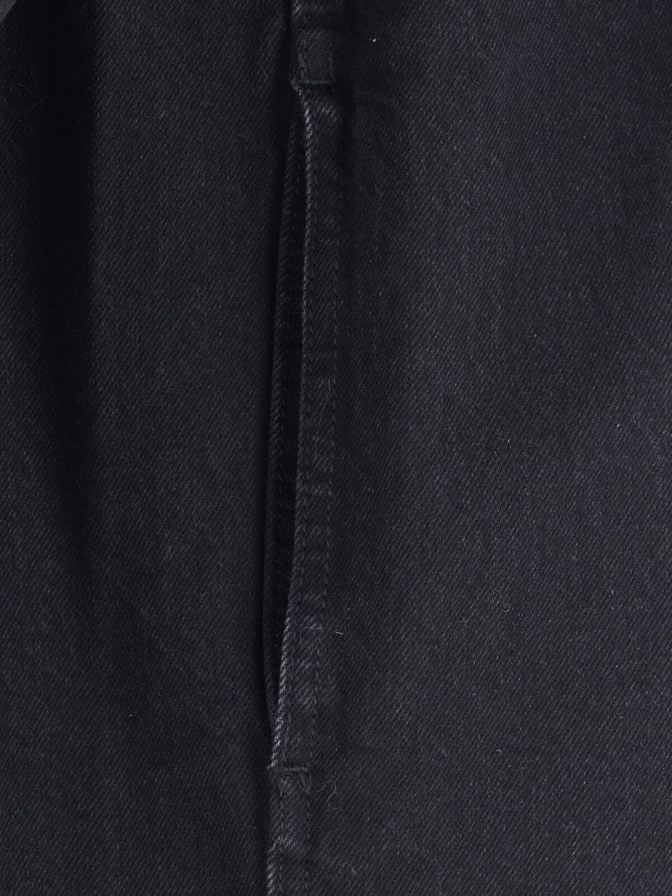 Entire Studios Black Long-Sleeve Concealed Button Shirt Zwart