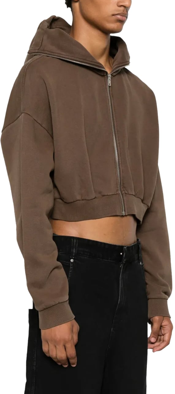 Entire Studios Cropped Full Zip Brunette Bruin