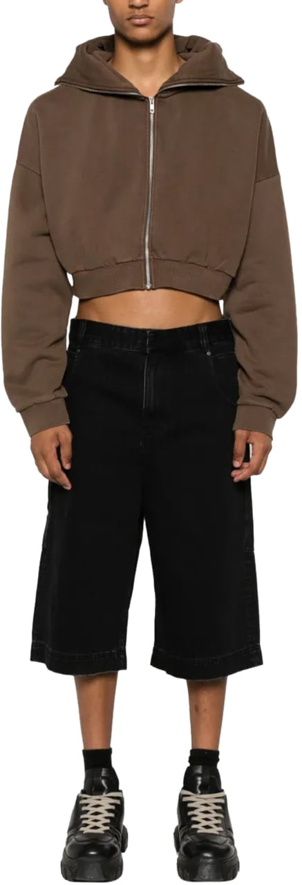 Entire Studios Cropped Full Zip Brunette Bruin