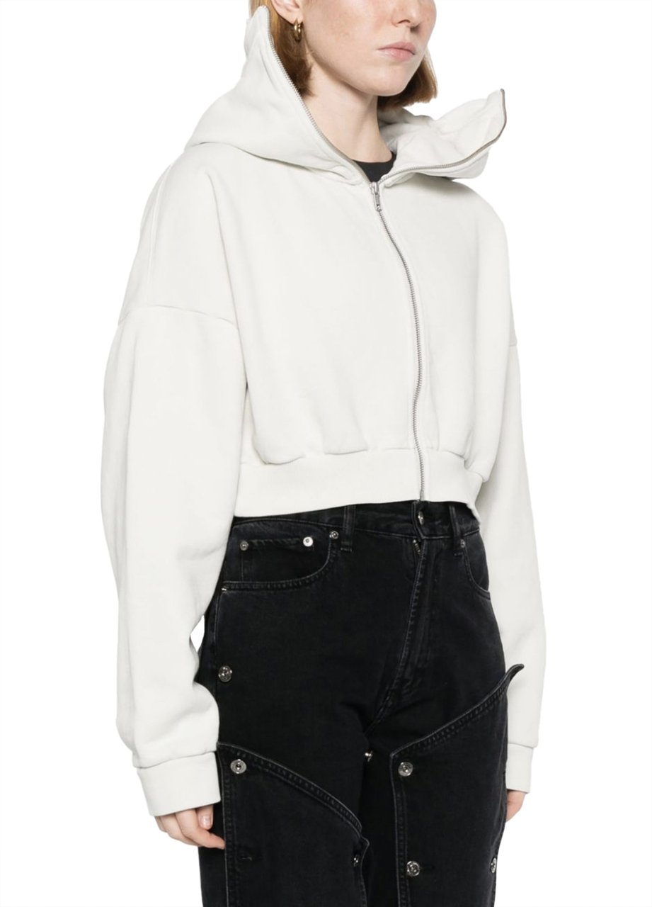Entire Studios Cropped Full Zip Rice Divers