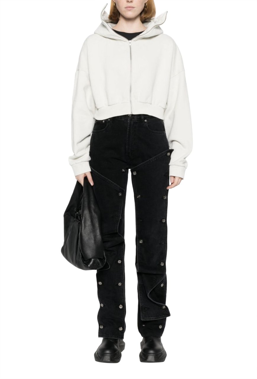 Entire Studios Cropped Full Zip Rice Divers