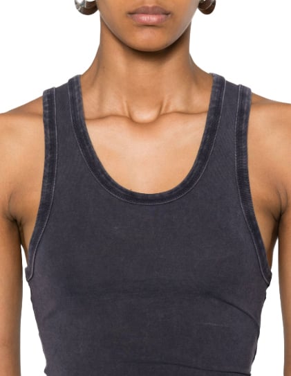 Entire Studios Cropped Tank Ink Paars