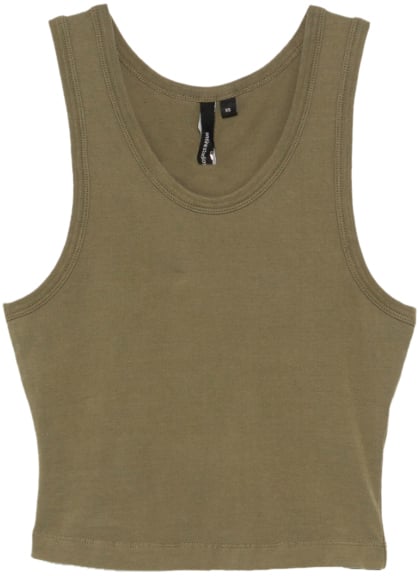 Entire Studios Cropped Tank Military Groen
