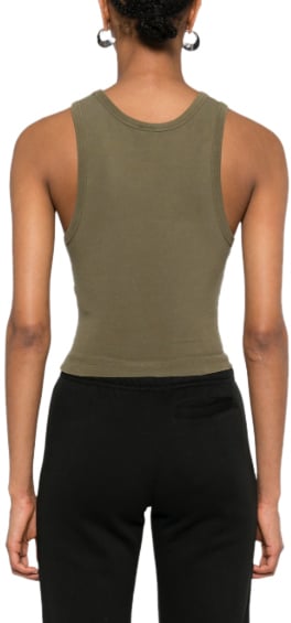 Entire Studios Cropped Tank Military Groen