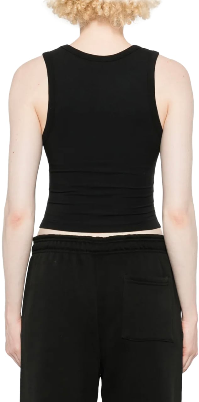 Entire Studios Cropped Tank Soot Zwart