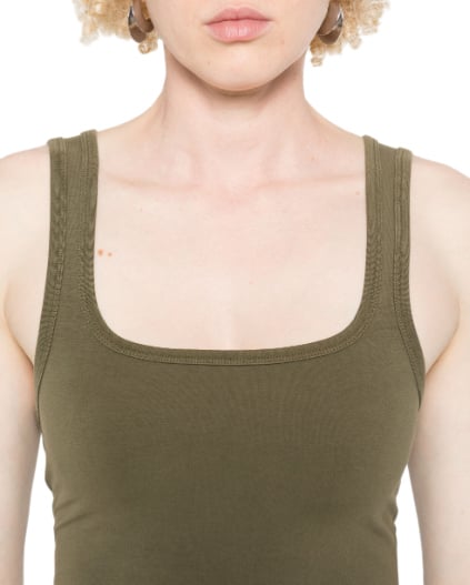 Entire Studios Square Neck Tank Military Groen