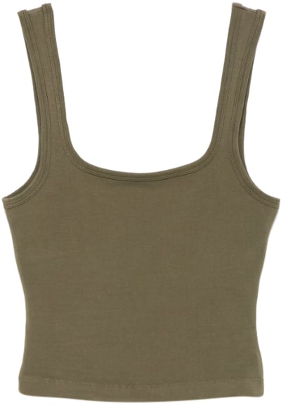 Entire Studios Square Neck Tank Military Groen