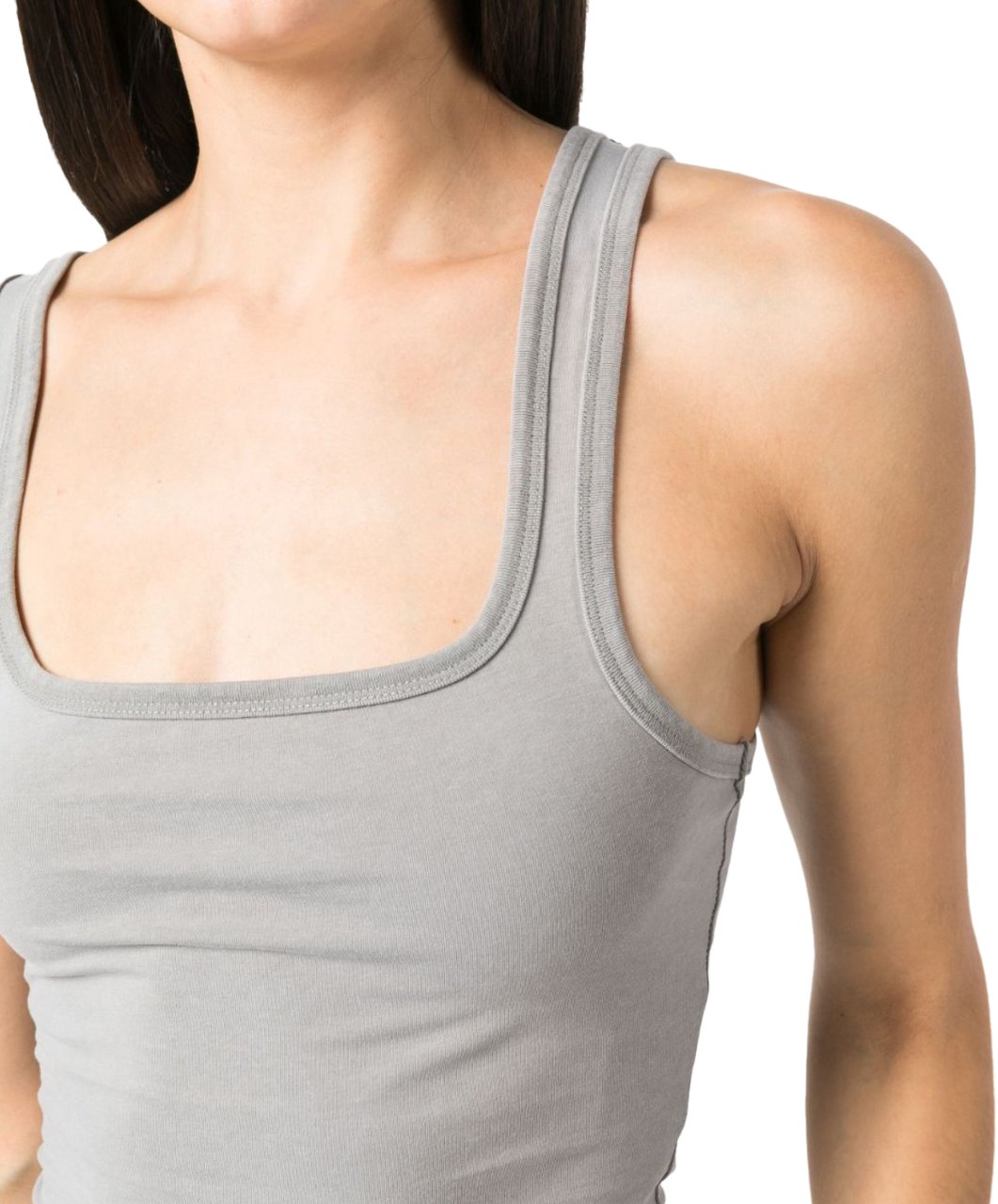 Entire Studios Square Neck Tank Rhino Grijs