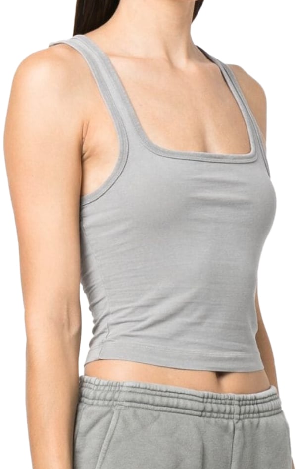 Entire Studios Square Neck Tank Rhino Grijs