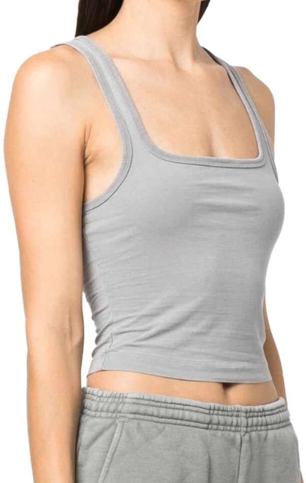 Entire Studios Square Neck Tank Rhino Grijs