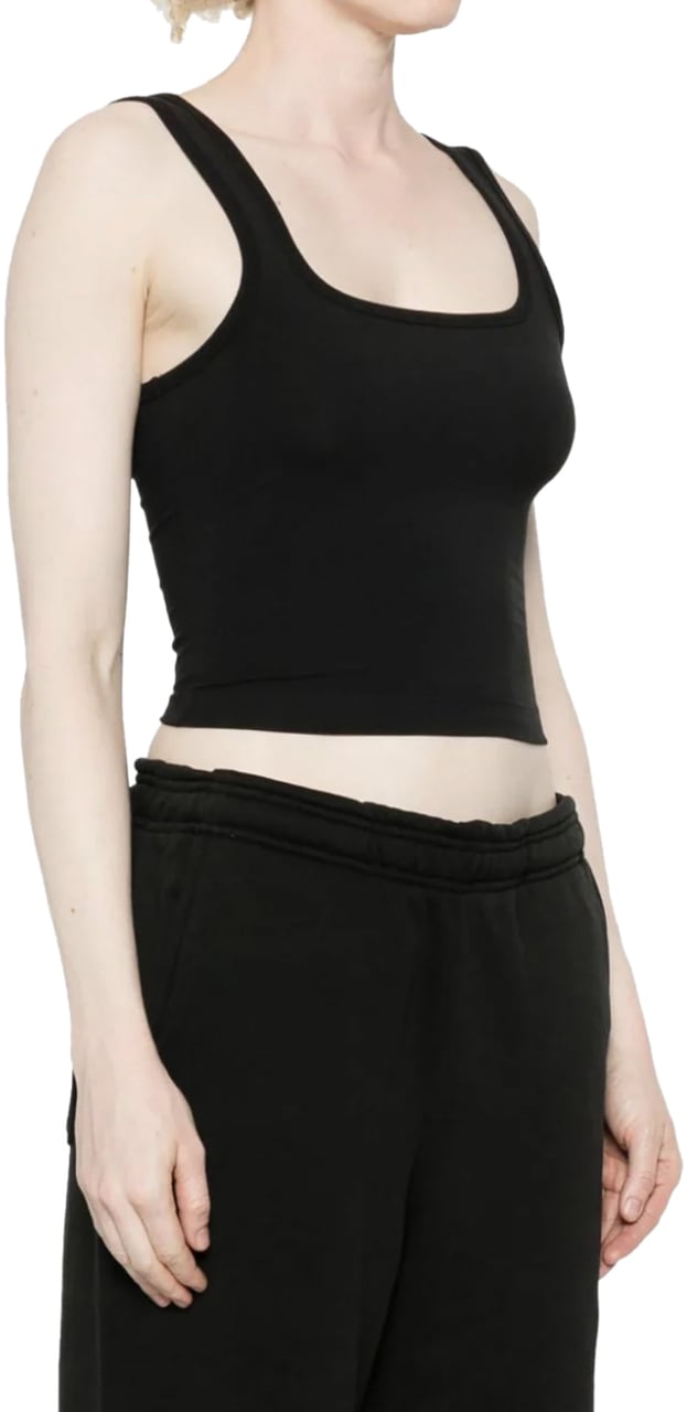 Entire Studios Square Neck Tank Soot Zwart