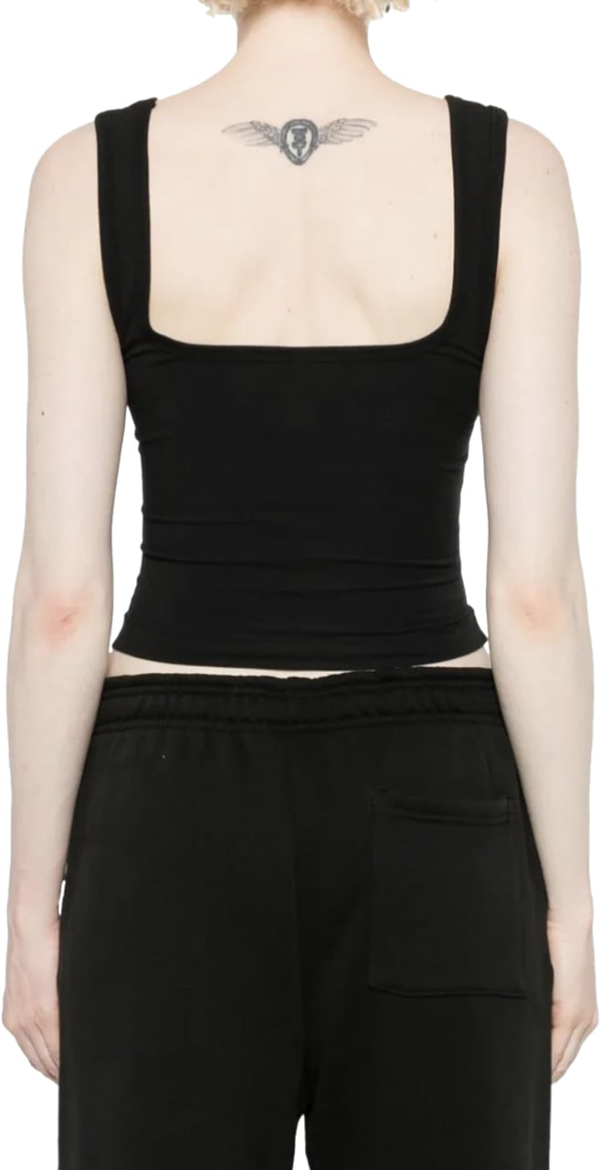 Entire Studios Square Neck Tank Soot Zwart