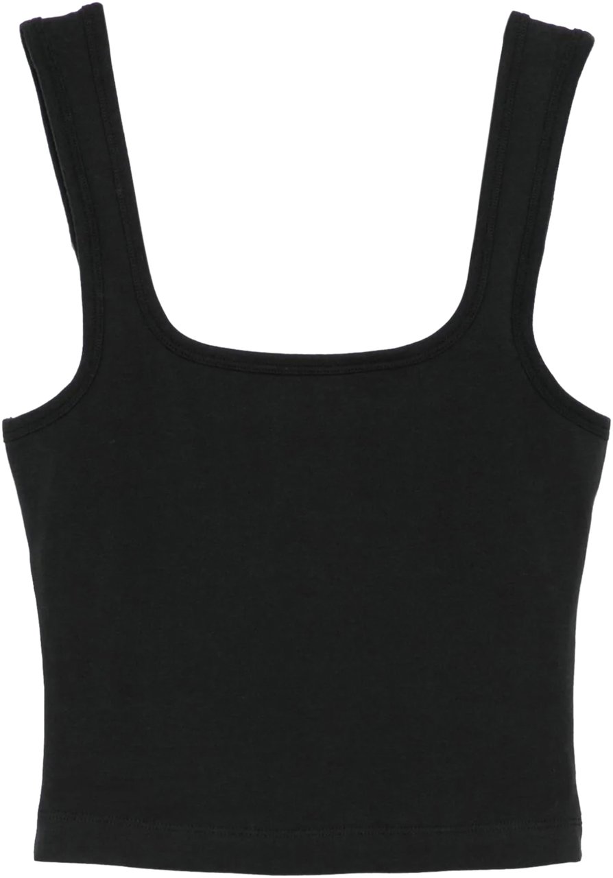 Entire Studios Square Neck Tank Soot Zwart