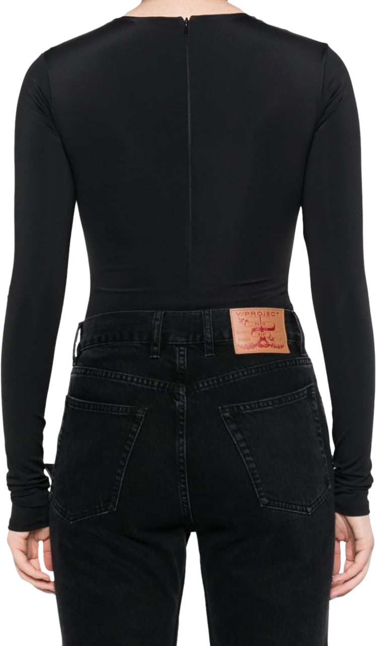 Entire Studios Ls Bodysuit Soot Zwart