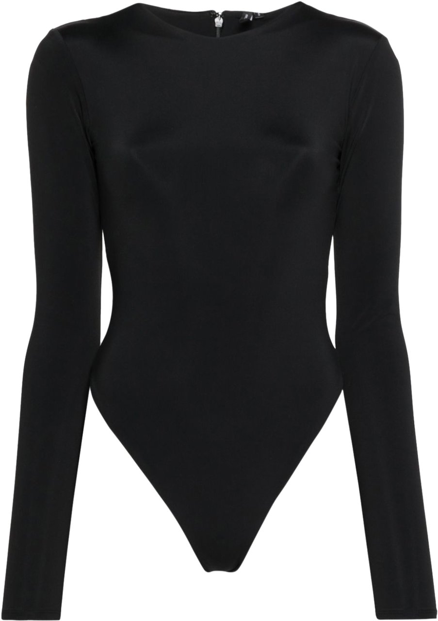 Entire Studios Ls Bodysuit Soot Zwart