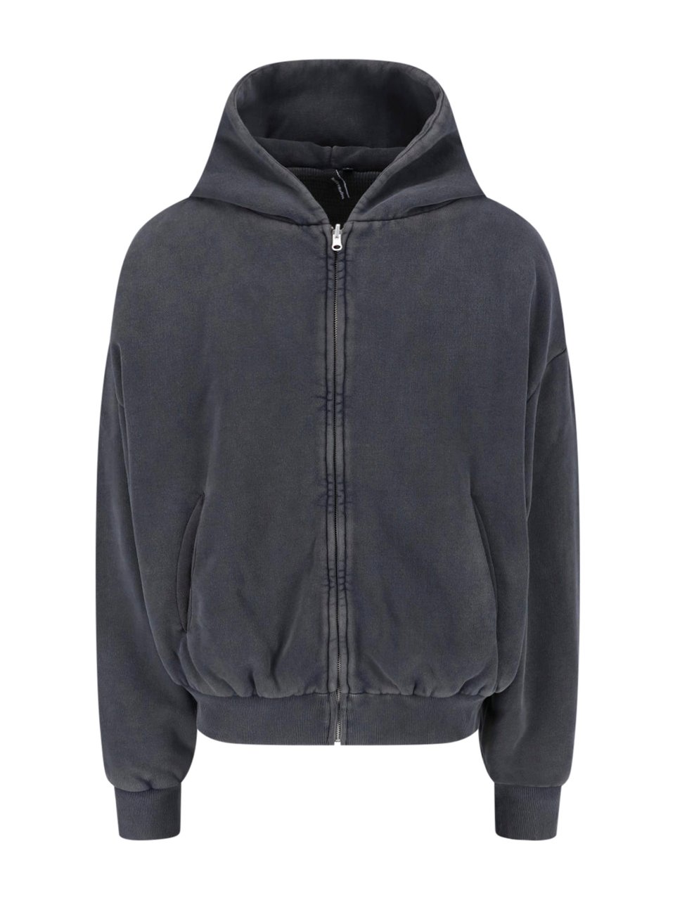 Entire Studios Grey Charcoal Vintage Wash Hoodie Zwart