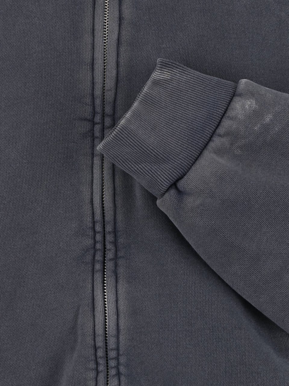 Entire Studios Grey Charcoal Vintage Wash Hoodie Zwart