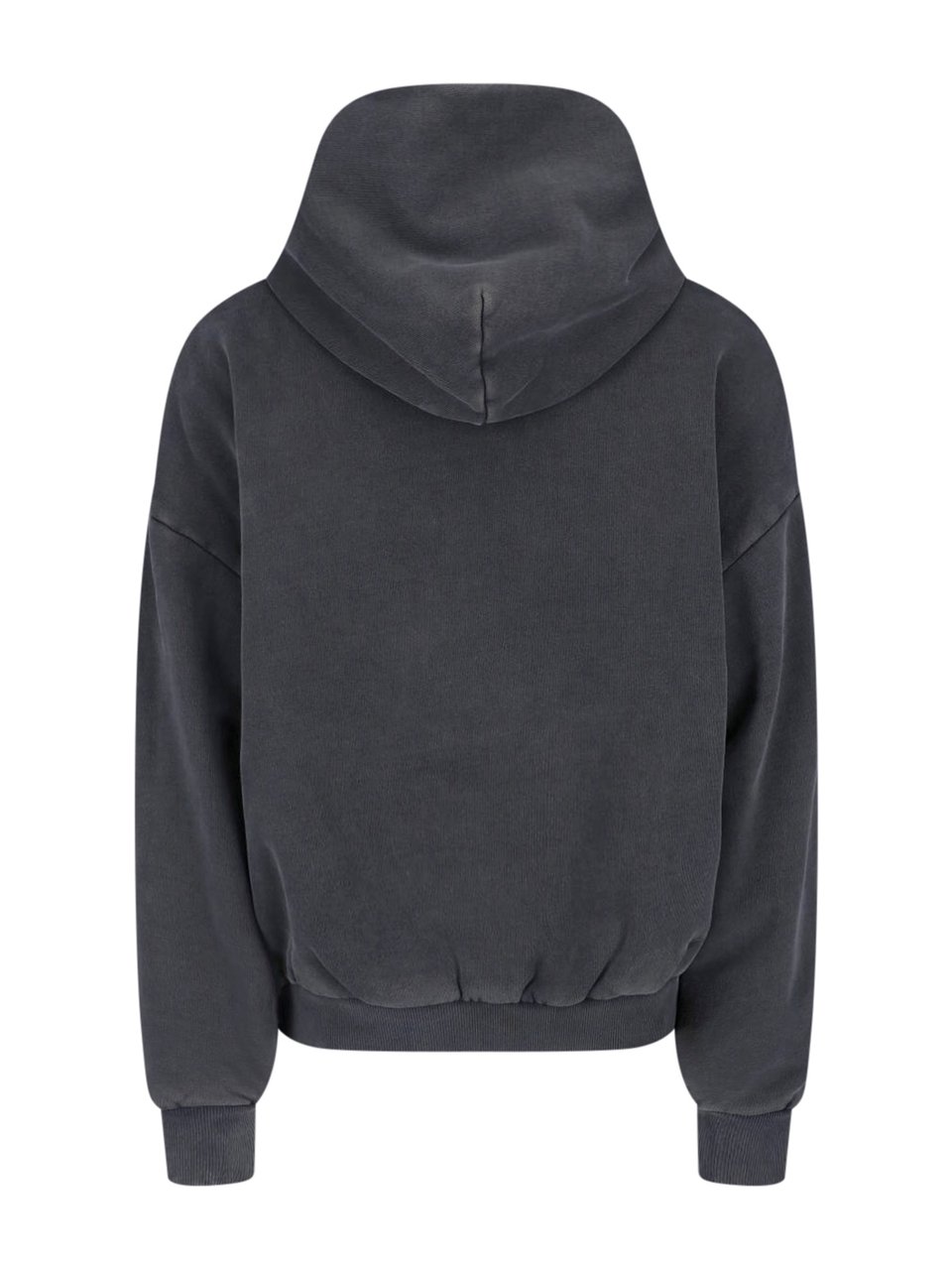 Entire Studios Grey Charcoal Vintage Wash Hoodie Zwart