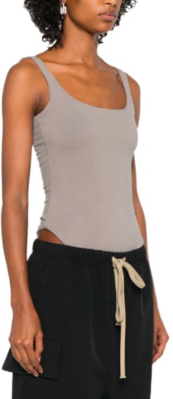 Entire Studios Square Neck Bodysuit Satellite Grijs