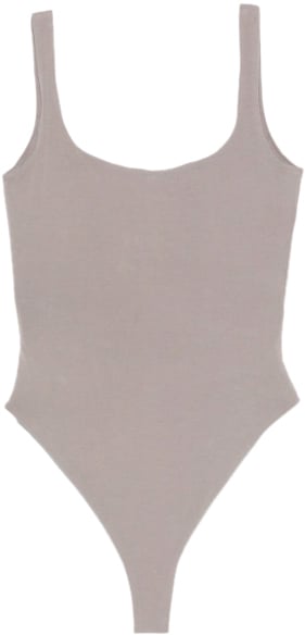 Entire Studios Square Neck Bodysuit Satellite Grijs