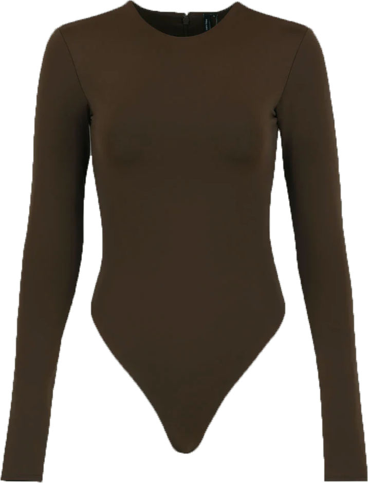 Entire Studios Ls Bodysuit Brunette Bruin
