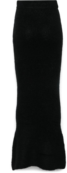 Entire Studios Knit Tube Skirt Crow Zwart