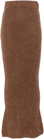 Entire Studios Knit Tube Skirt Rye Bruin