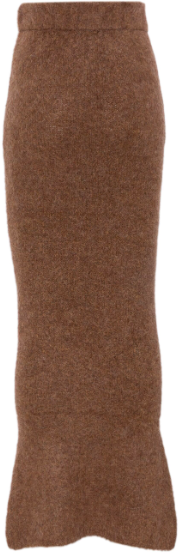 Entire Studios Knit Tube Skirt Rye Bruin