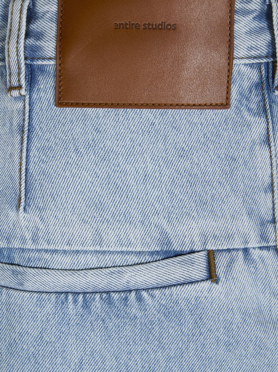 Entire Studios Light Blue Faded Wide-Leg Jeans Blauw