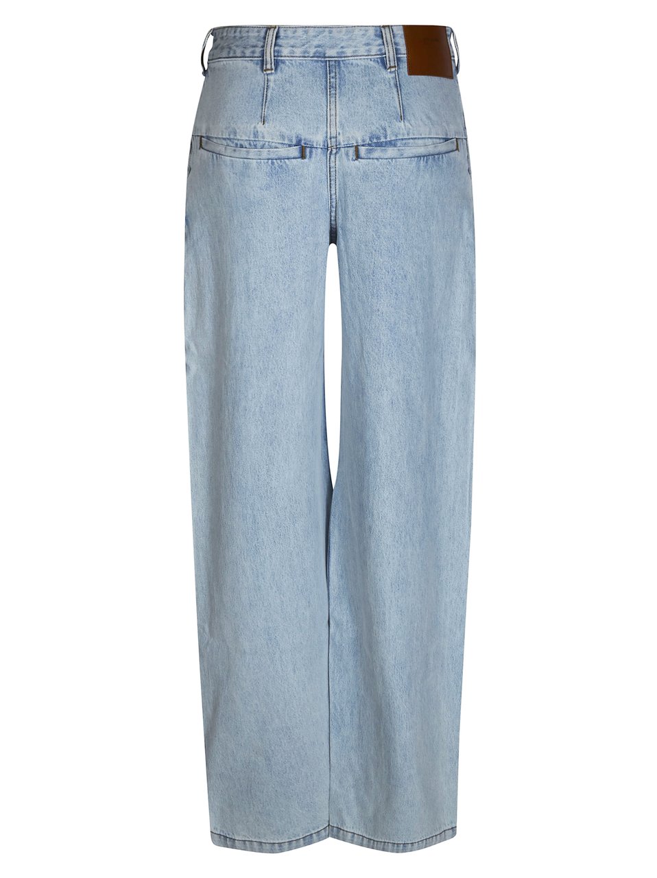 Entire Studios Light Blue Faded Wide-Leg Jeans Blauw