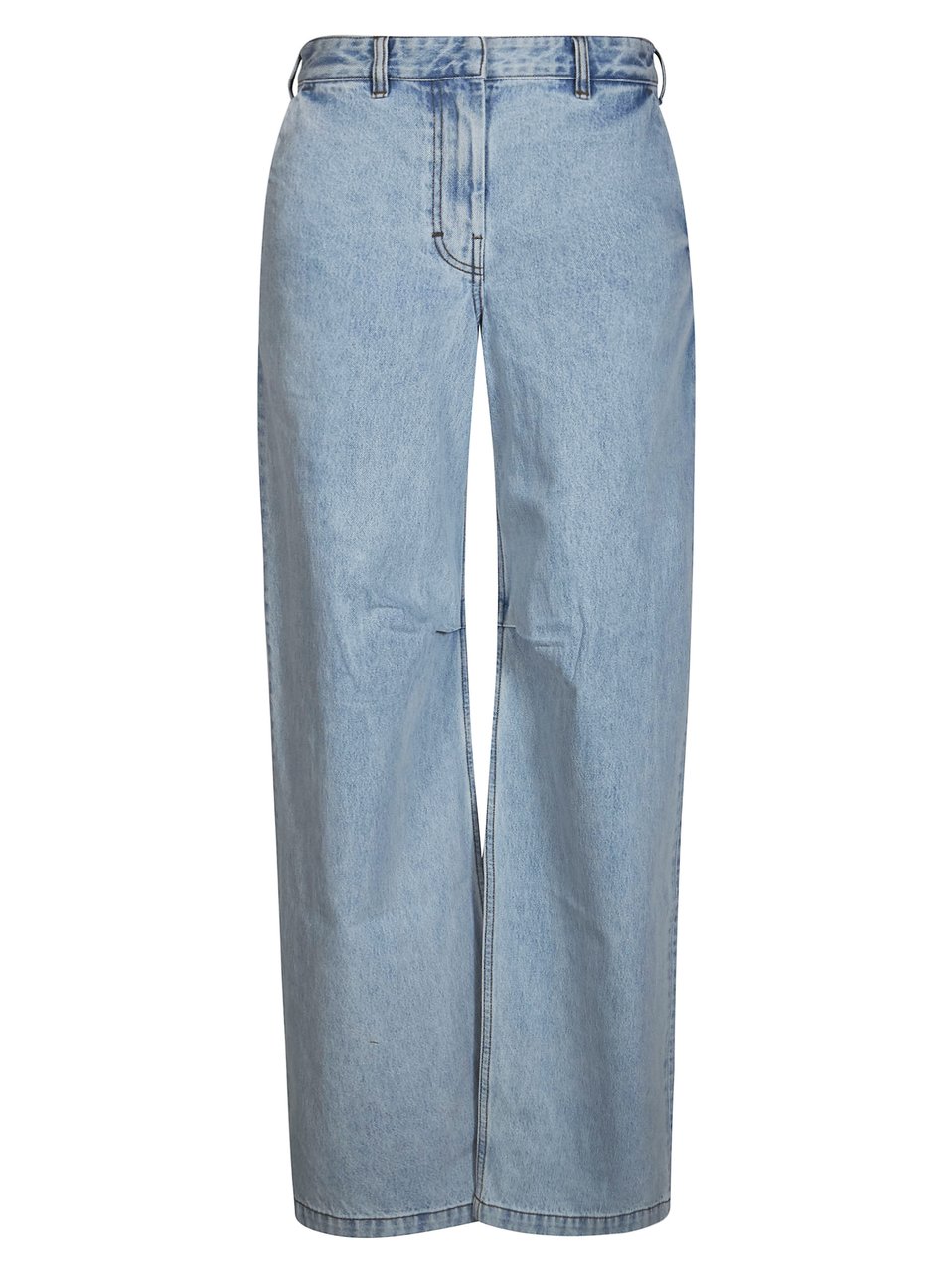 Entire Studios Light Blue Faded Wide-Leg Jeans Blauw