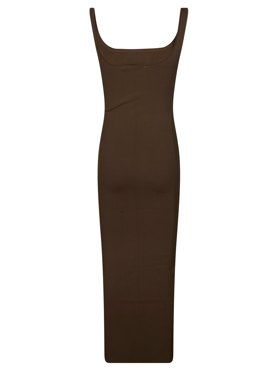 Entire Studios Square Neck Clean Lines Midi Dress Zwart