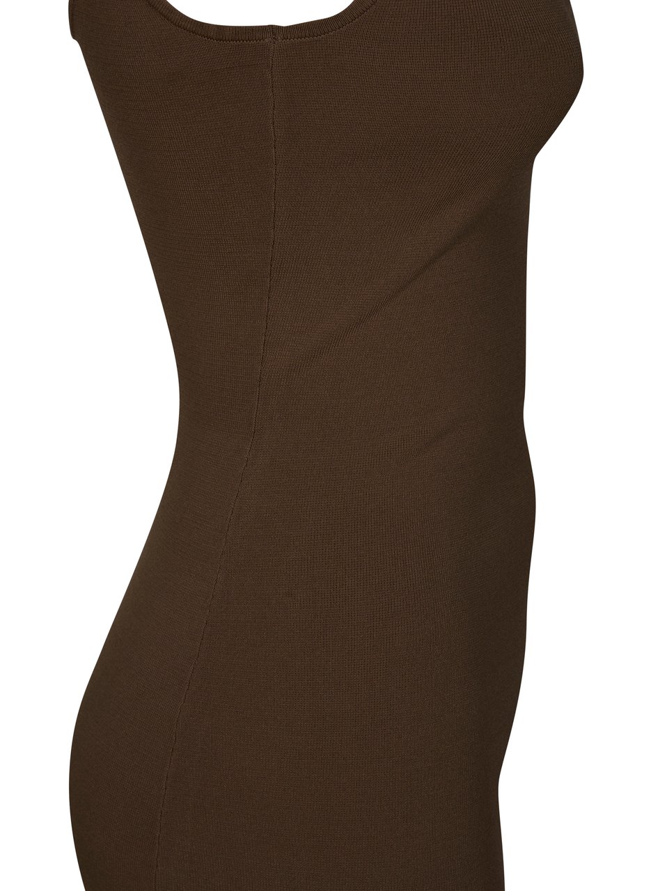 Entire Studios Square Neck Clean Lines Midi Dress Zwart