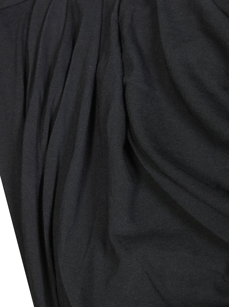 Entire Studios Asymmetrical Twist Draped Mini Dress Zwart