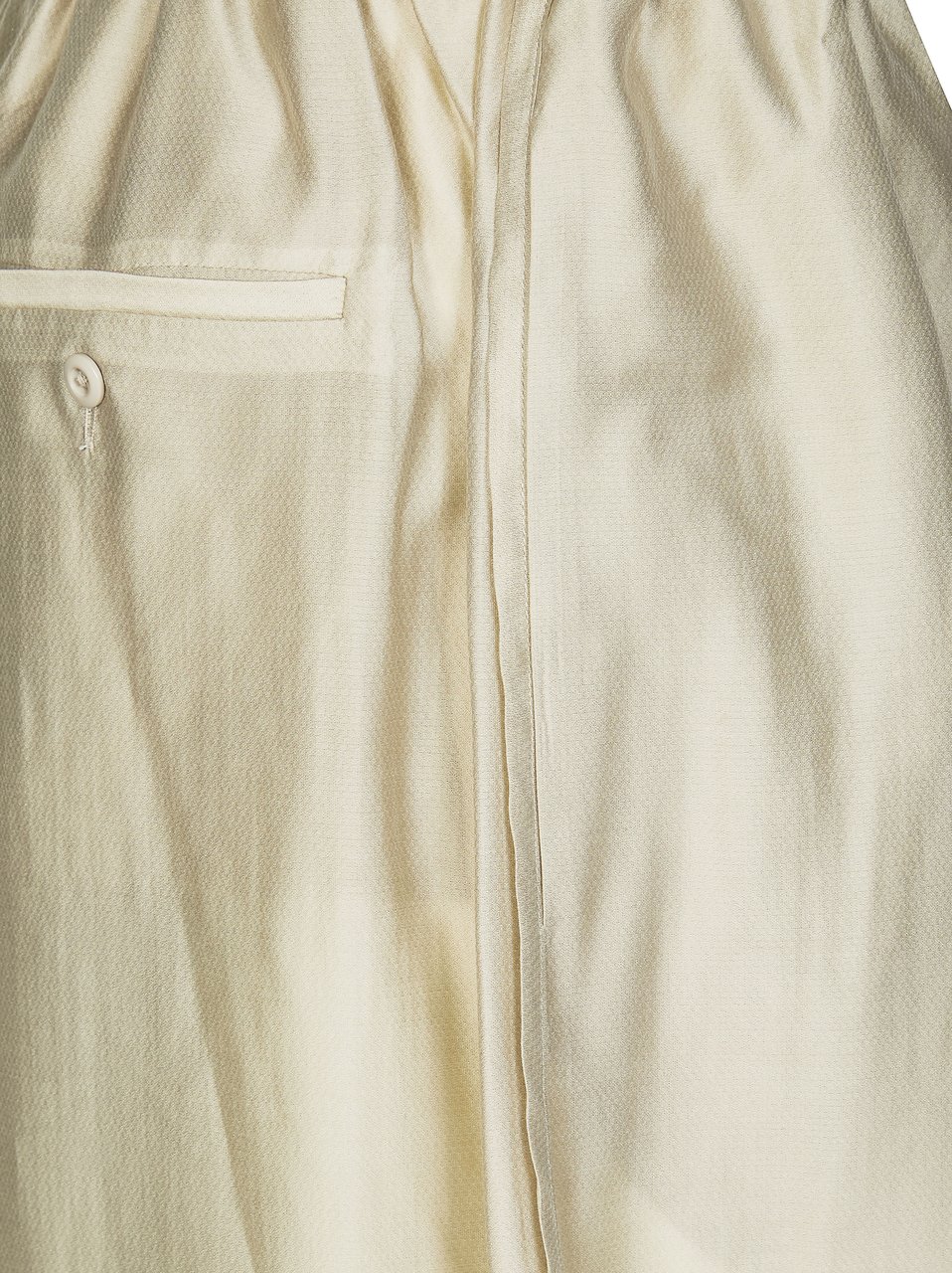 Entire Studios Cropped Elastic Drawstring Wide-Leg Pants Neutraal