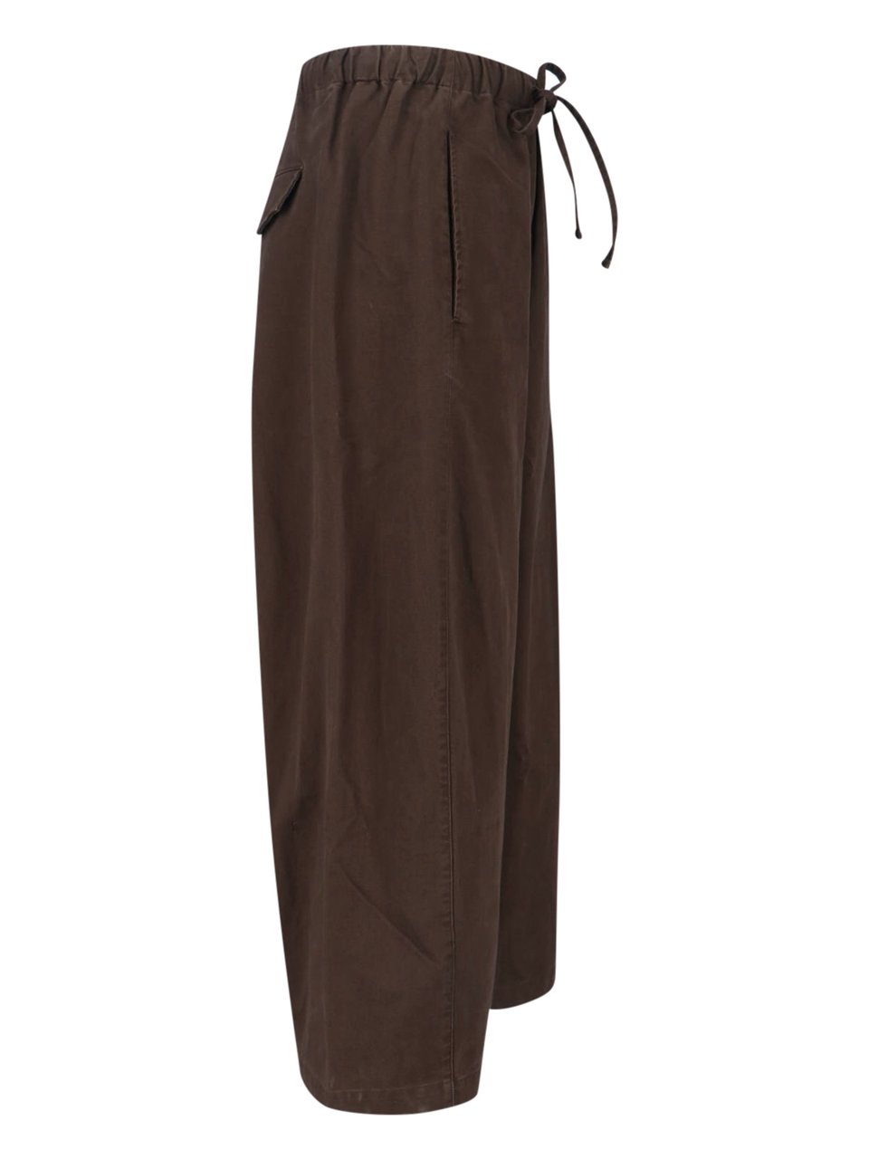 Entire Studios Brown Loft Wide-Leg Cotton Pants Bruin