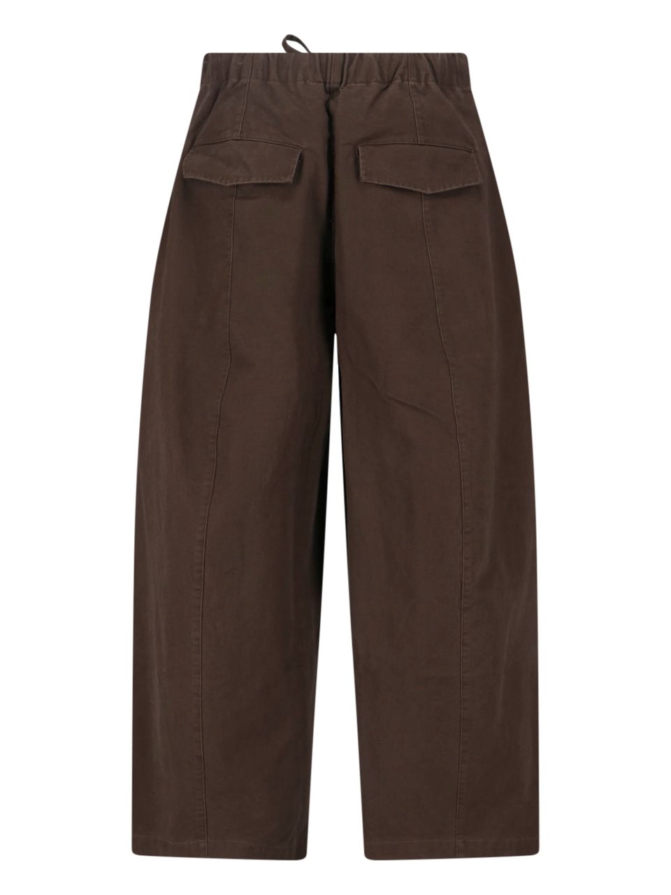 Entire Studios Brown Loft Wide-Leg Cotton Pants Bruin
