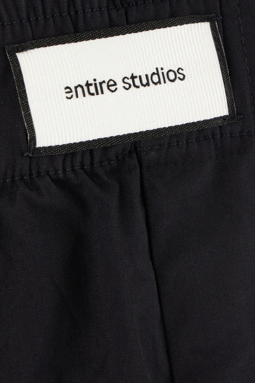 Entire Studios Entire Studios Black cotton bermuda shorts Zwart