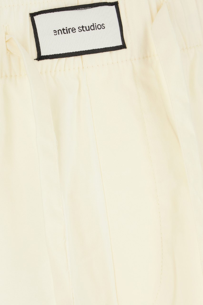 Entire Studios Entire Studios Cream cotton bermuda shorts Geel