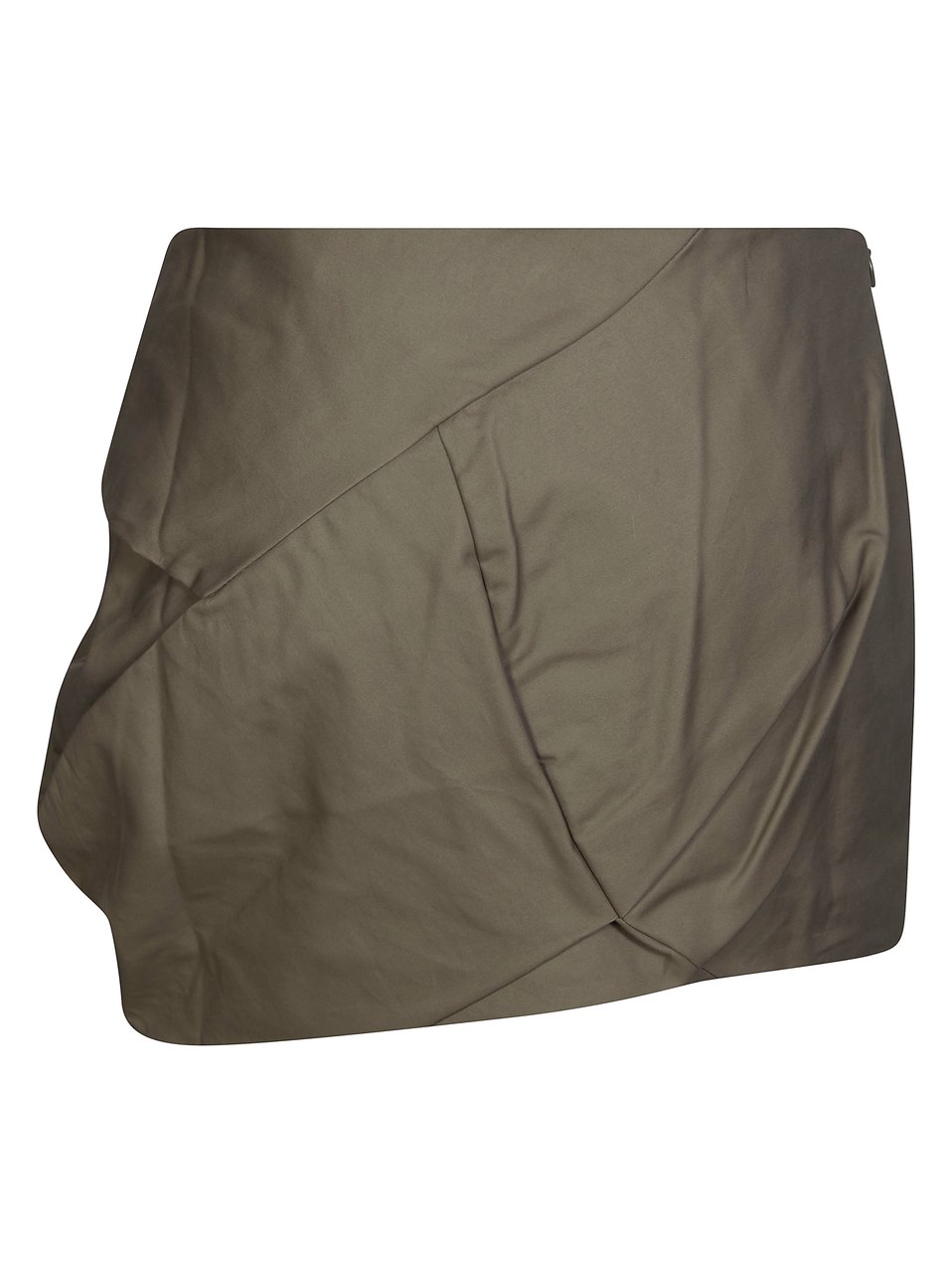 Entire Studios Structured Asymmetrical Draped Mini Skirt Grijs