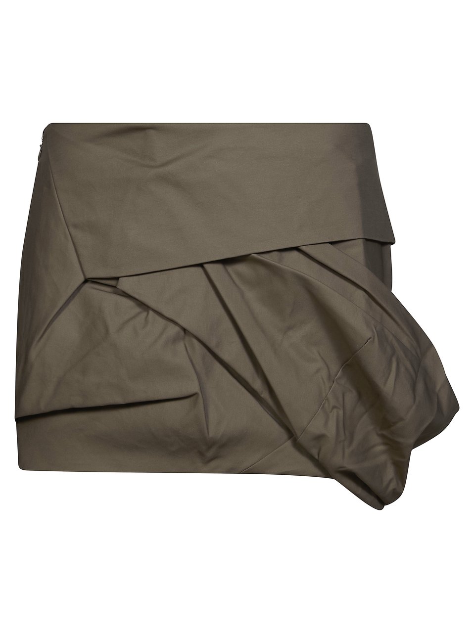 Entire Studios Structured Asymmetrical Draped Mini Skirt Grijs