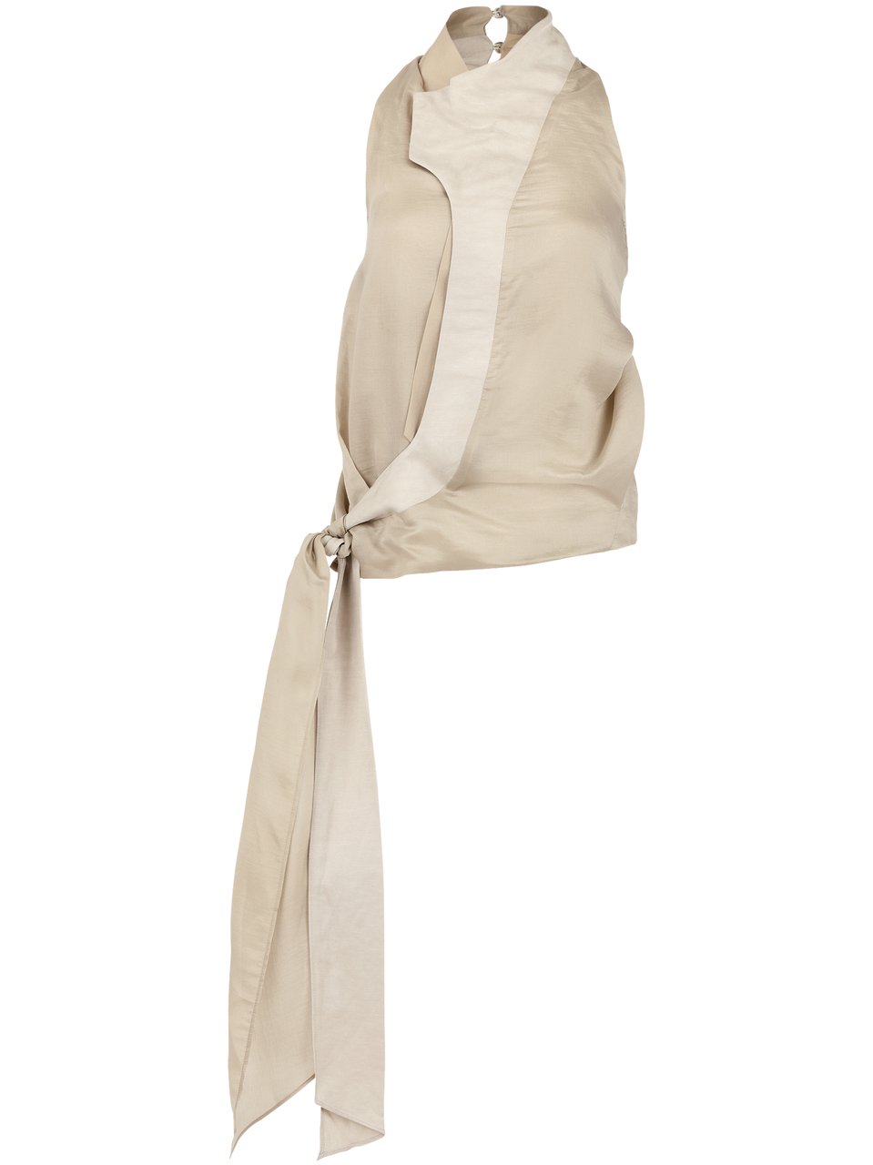Entire Studios Fluid Top with Asymmetrical Neckline Neutraal