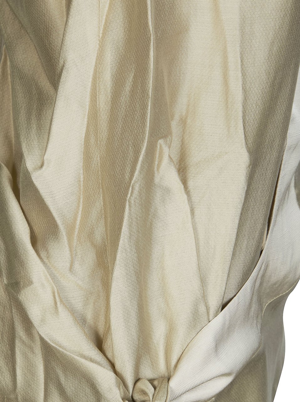 Entire Studios Draped Asymmetrical Neckline Fluid Top Neutraal